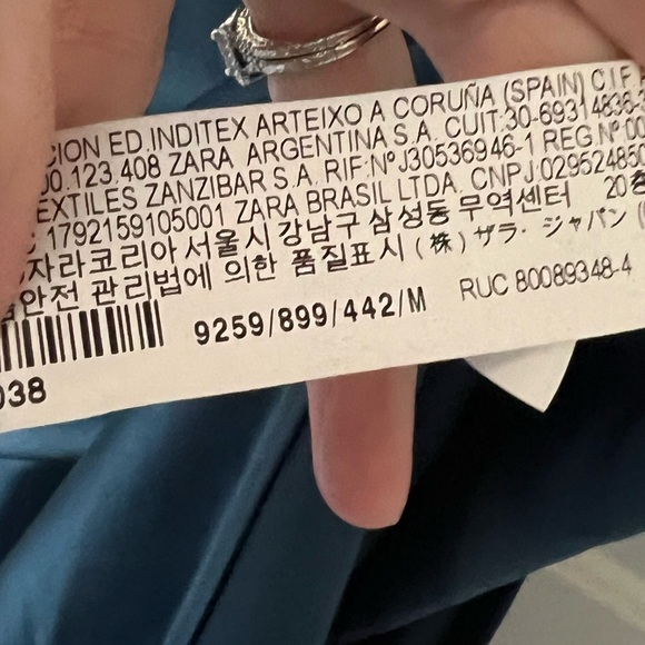 Zara Navy Blue Midi Dress - Picture 7 of 8